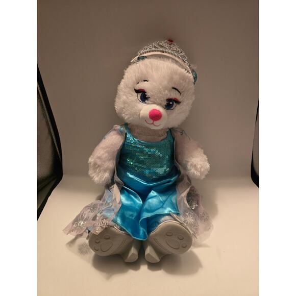 Build-a-bear Workshop Disney Frozen‎ Elsa Bear w/shoes,Dress, and shoes - Picture 1 of 9